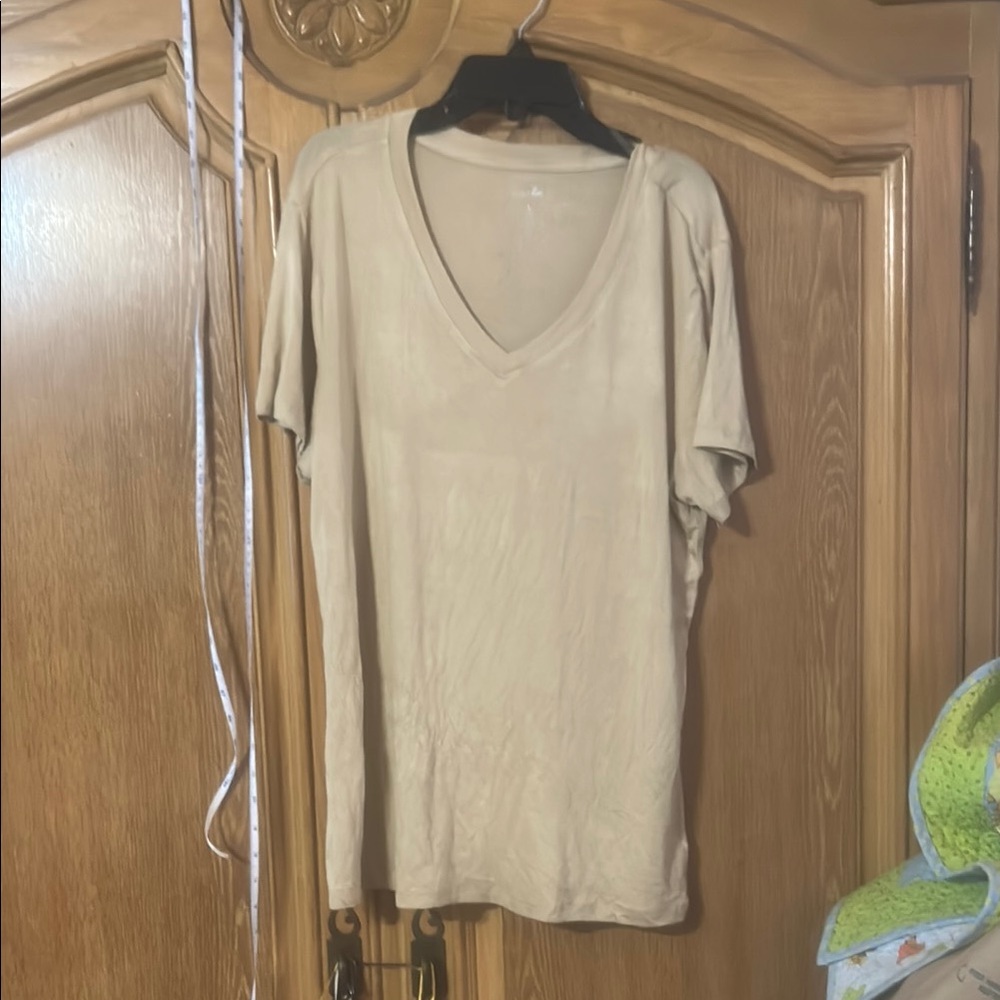 Just Be Tan Cream Relaxed Short Sleeve Tee